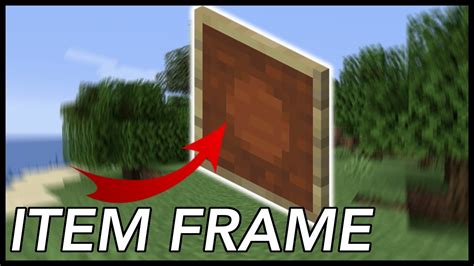 How To Use An Item Frame In Minecraft Youtube