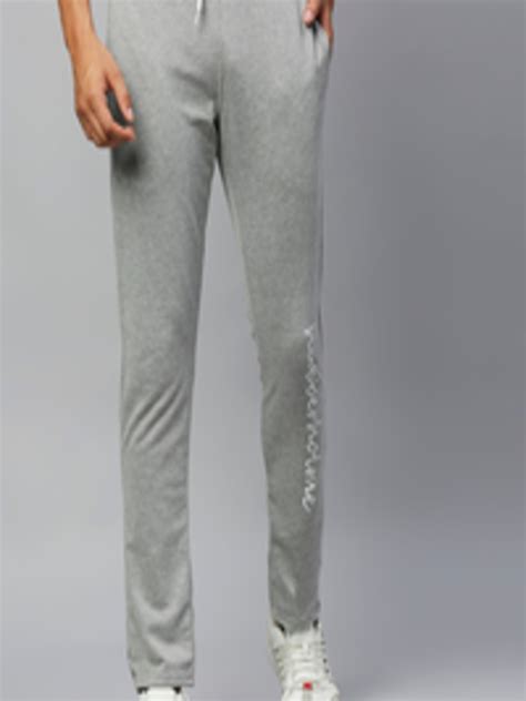 Buy Hubberholme Men Grey Melange Slim Fit Track Pants Track Pants For