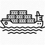 Icon Ship Cargo Container Port Vectorified