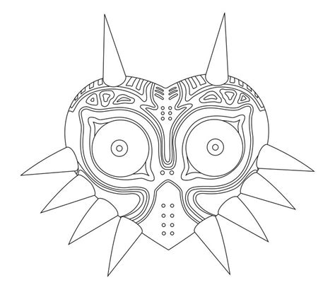 majora s mask coloring pages hot sex picture