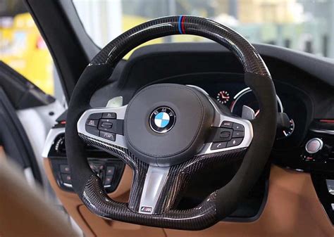 Bmw G Series Custom Carbon Fiber Steering Wheel Sport Paddle Shifted