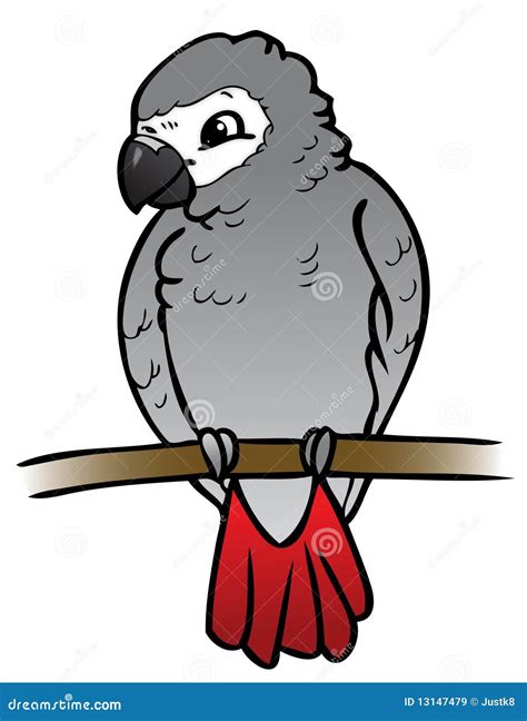 African Grey Parrot Icon Sketch On Chalkboard Vector Illustration