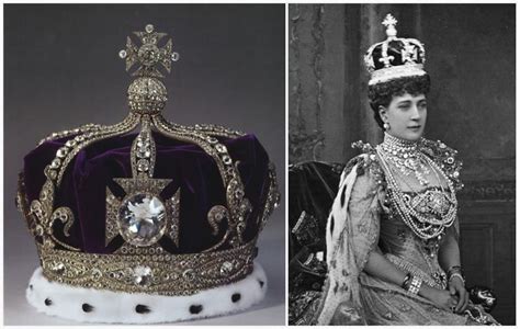 Queen Elizabeth Crown Kohinoor Kohinoor Hrp Monarchy Noor Exhibition