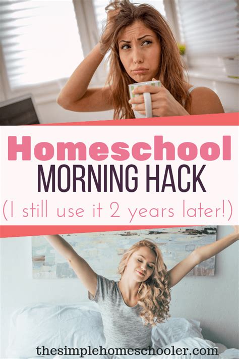 interested in a homeschool hack that will help streamline your morning you need to read this