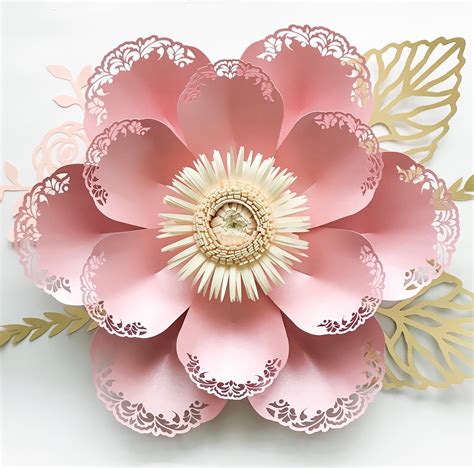 Pin On 3d Paper Flower Template