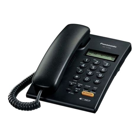 Order Panasonic Corded Landline Phone With Caller Id Black Kx T7705sx