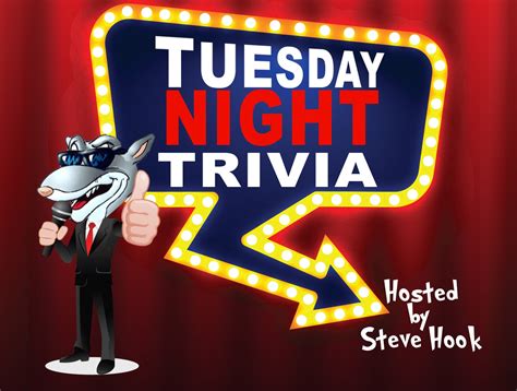 Tuesday Night Trivia Hosted By Steve Hook March 23 2021
