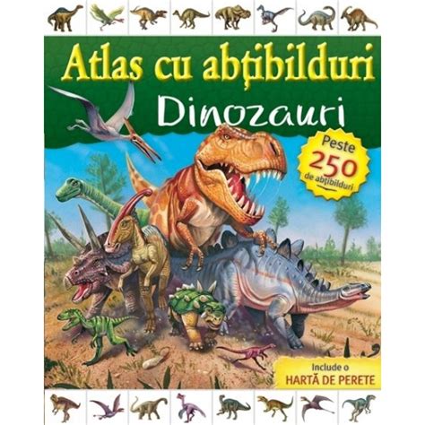 Atlas cu abtibilduri - dinozauri de Hinkler Books - Diverta