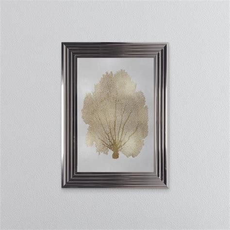 Gold Leaf On White Background 1 Framed Wall Art 1wall