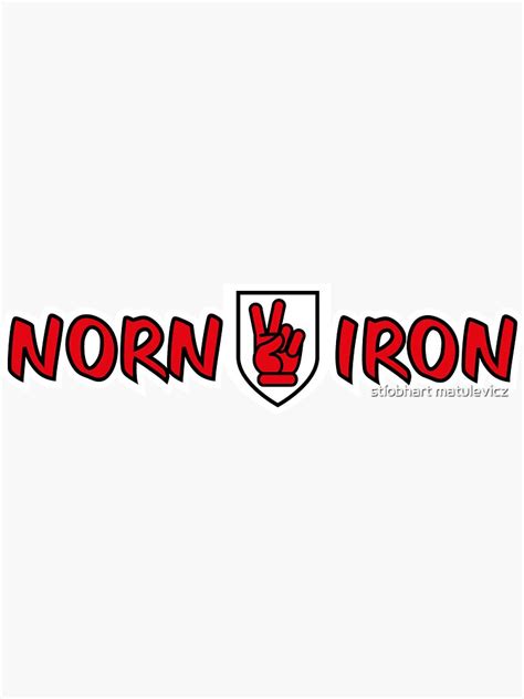 Norn Iron Red Hand Of Ulster V Sign Sticker For Sale By Madra
