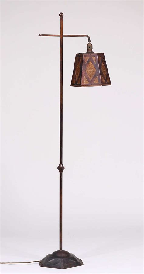 Armenac Hairenian Hammered Copper And Mica Floor Lamp C1930 California