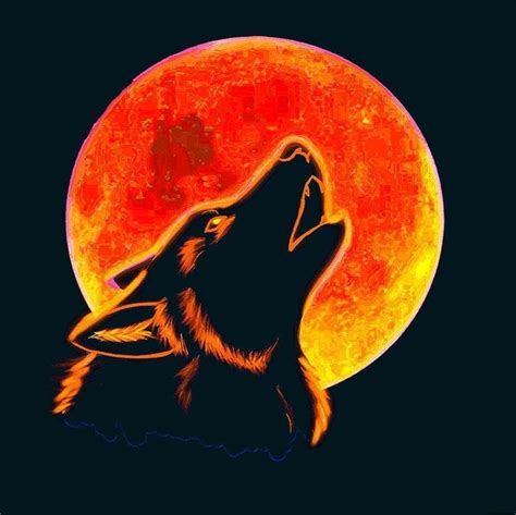 Red Moon Wolf Wallpapers Top Free Red Moon Wolf Backgrounds