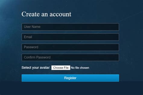 Account Registration Form Using Html And Css Css Codelab