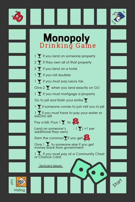monopoly drinking game add these rules to your next monopoly game and it will surely create a