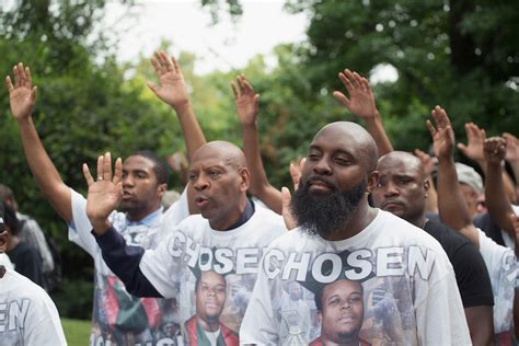 Michael Brown Sr Leads Ferguson March On Anniversary Of His Sons Death
