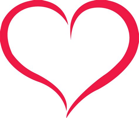 Red Outline Heart PNG Image | Heart outline tattoo, Heart outline, Free clip art