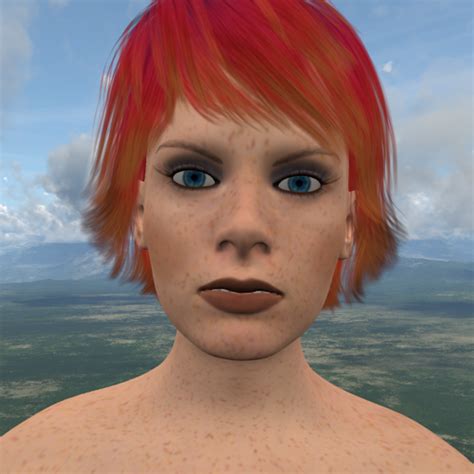 Light Skin Female Ginger With Makeup