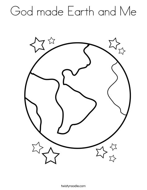 God Created The Earth Coloring Pages Coloring Home