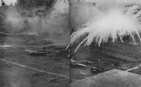 In This Picture Usaaf White Phosphorous Bombs Burst Over A Japanese