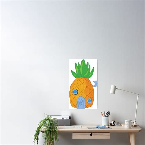 Spongebob Pineapple Poster By Srucci Redbubble
