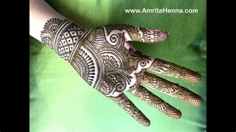 Simple School Competition Front Hand Full Hand Mehndi Design