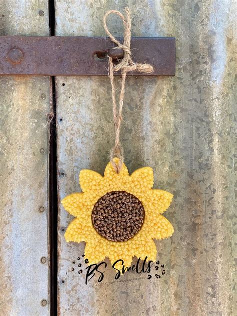 sunflower car air freshener handmade air freshener cute car air freshener car air freshener diy