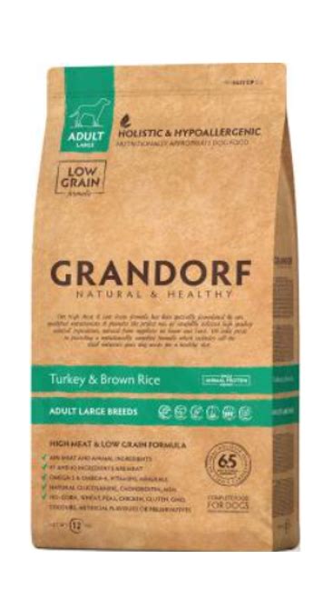 Сухой корм для взрослых собак больших пород Grandorf Turkey And Brown