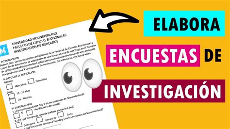 Cómo Hacer Encuestas De InvestigaciÓn Partes De La Encuesta Youtube