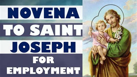 Saint Joseph Novena For Employment Say This Prayer For Help In Your