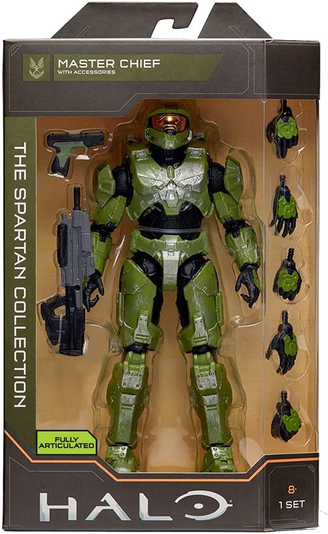 Halo Spartan Collection Master Chief Highly Articulated Poseable