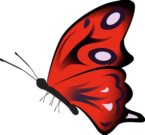 Red Butterfly Clipart Free Download Transparent Png Creazilla