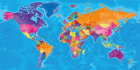 Mapa Mundial Mural Cuadro Inteligente Original Map Images
