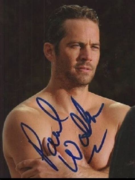 Paul Walker Autographed Signed Photo Fast N Furious Star Autograph