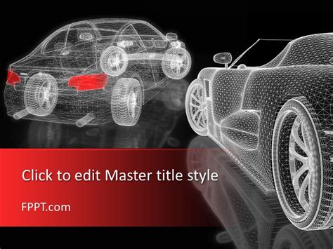 Free 3D Car Mesh PowerPoint Template - Free PowerPoint Templates