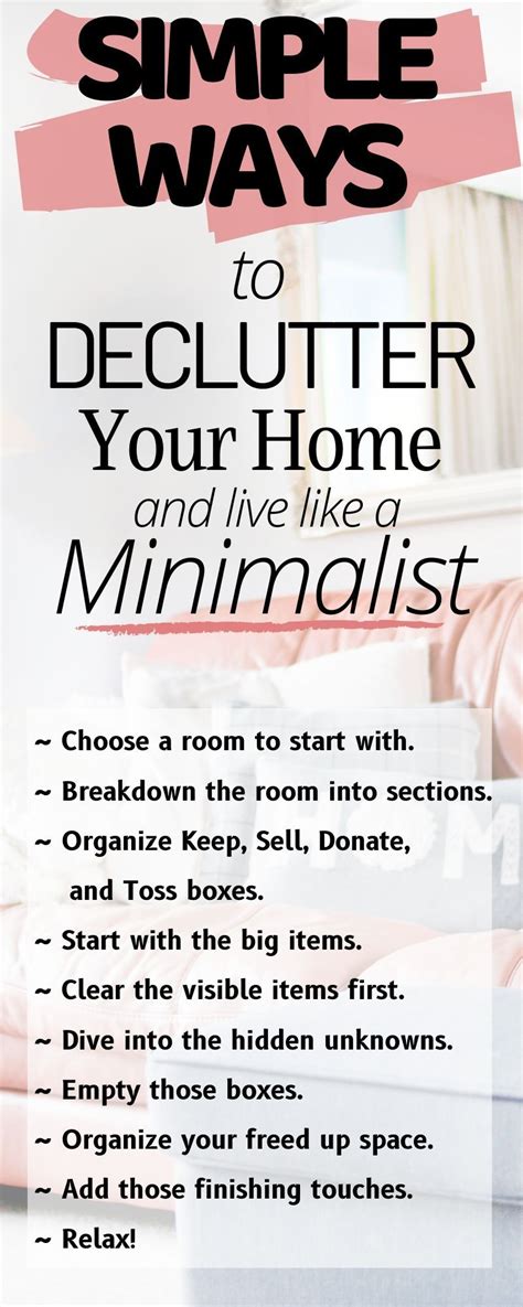 Minimalist Living How To Declutter Your Home One Room At A Time