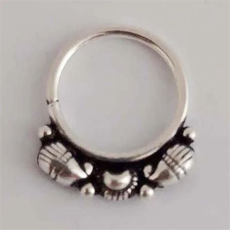 Female 925 Sterling Silver Nose Ring Size 10mm At Rs 100piece In Jaipur