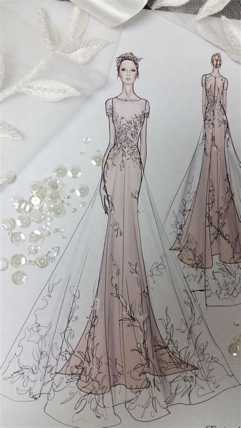 Wedding Dress Sketch Beautiful Dress Design Drawing Beautiful Bride