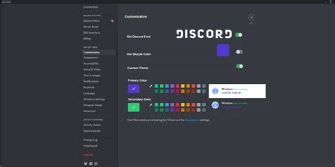 I Got A Dream Today Of Discord Having A Customization Tab So I Made It