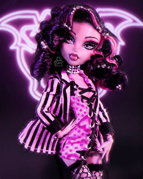 Monster High Art Custom Monster High Dolls Custom Dolls Draculaura