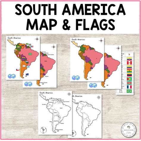 Montessori Continent Map Printable