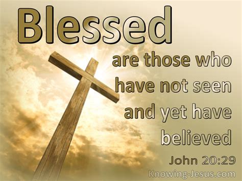 John 2029 Blessed Are Those Who Have Not Seen And Yet Believed Sage