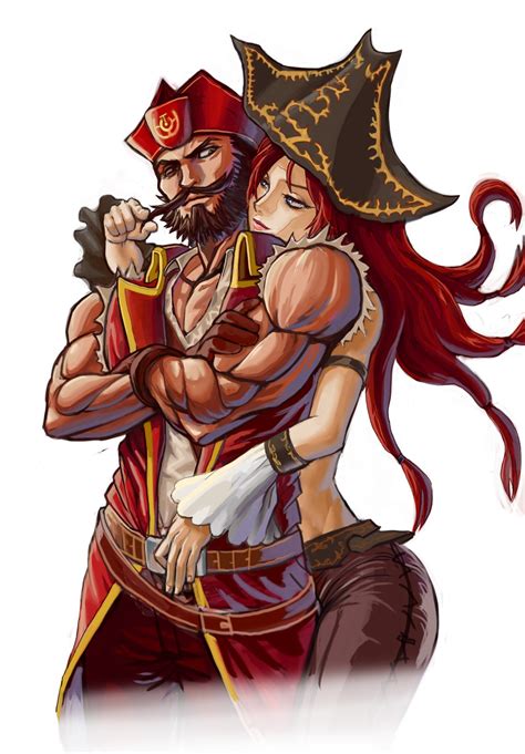 Gangplank And Miss Fortune By 羊 Hd Wallpaper Fan Art Lol Miss Fortune X Gangplank 1100x1582