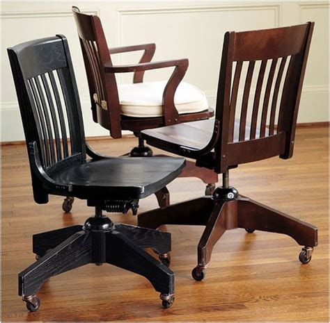 Their black mesh sled office chair is one of the best office chairs without wheels because it capitalizes on a popular design from this brand that's seen in an office chair with casters. Wooden Desk Chair Without Wheels in 2020 (With images ...