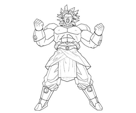 Broly Creaming Coloring Page Anime Coloring Pages
