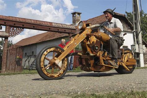 Chopper Bike Built From Wood Editors Picks Nz