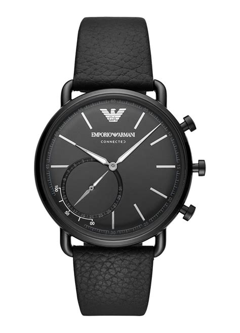 Emporio Armani Connected Hybrid Smartwatch Art3030 • Zwart • De Bijenkorf