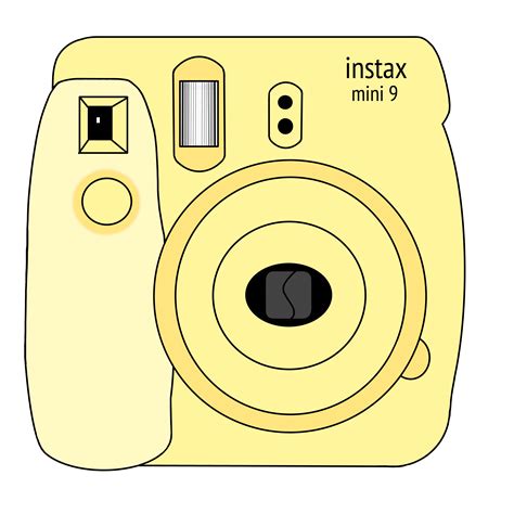 Yellow Polaroid Camera Sticker By Bret Serpas In 2022 Camera