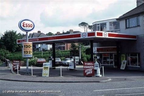 Esso Service Station Sandown Road Ballyhackamore East Belfast 1980
