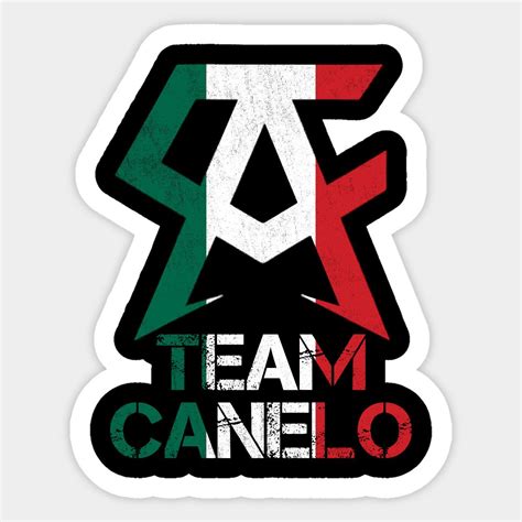 Team Canelo Mexico Alvarez Mexico Flag Aguila Tricolor Box Sticker