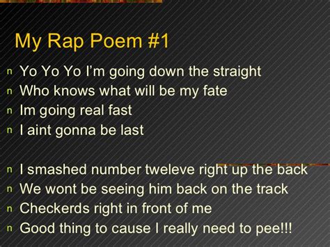 Rap Poems
